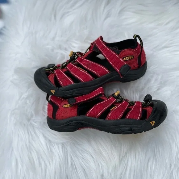 Keen Red Waterproof Sandal Hiking Sport Kid Size 3 - Newport H2 - Picture 1 of 7